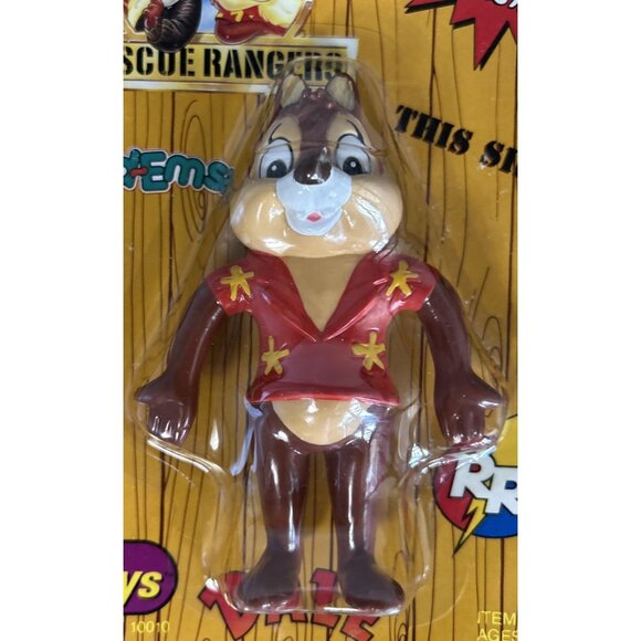 Chip N Dale Rescue Rangers Bend-Ems Figures Jus toys Vtg NOS 4.5" - Picture 3 of 8